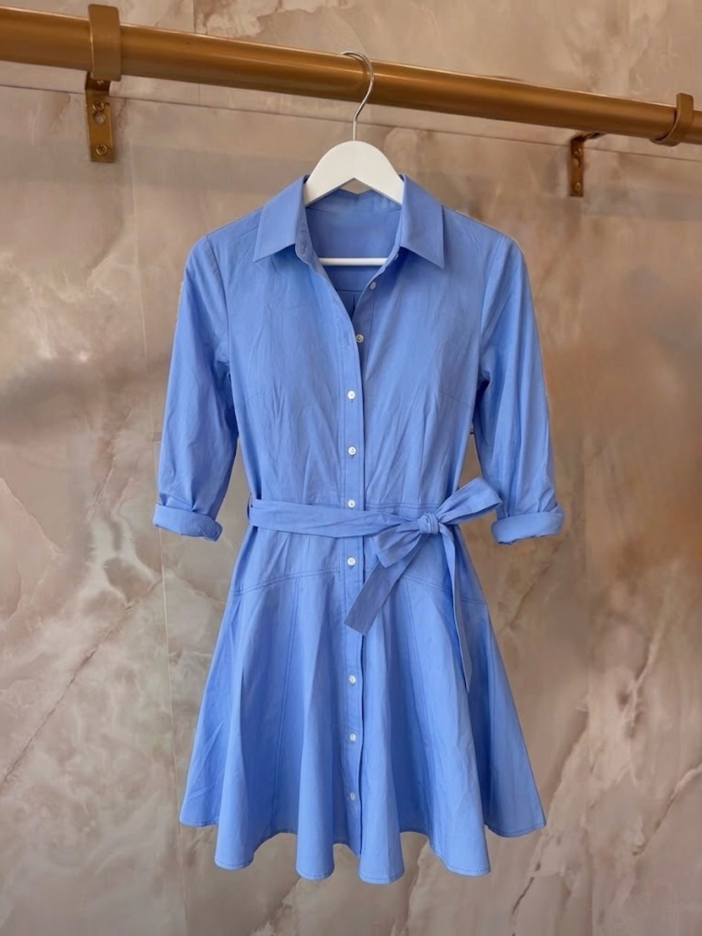 Ann Taylor blue shirt dress